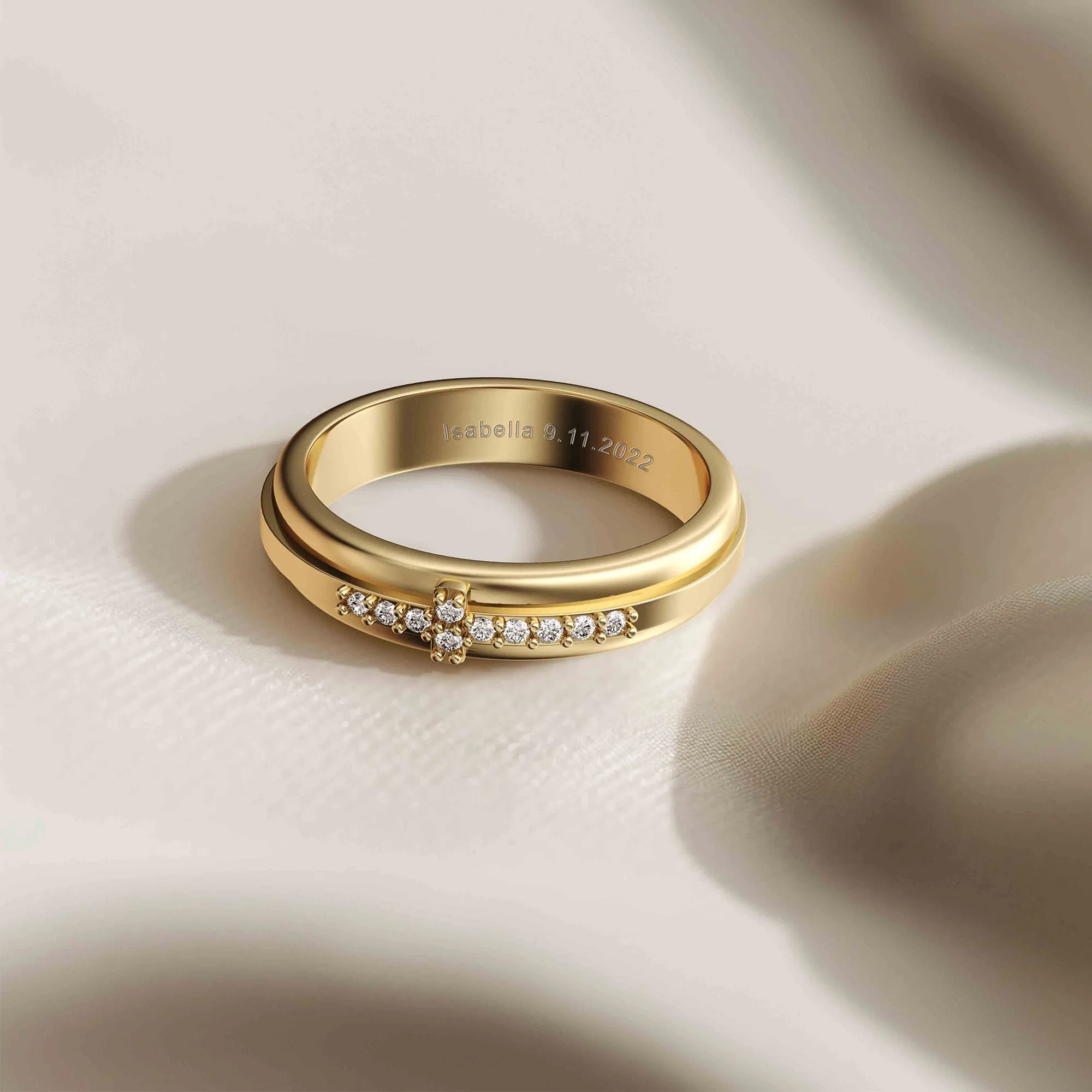 Customized Cross Pray Bands Ring sold by Vanimy Jewelry product image thumbnail 2