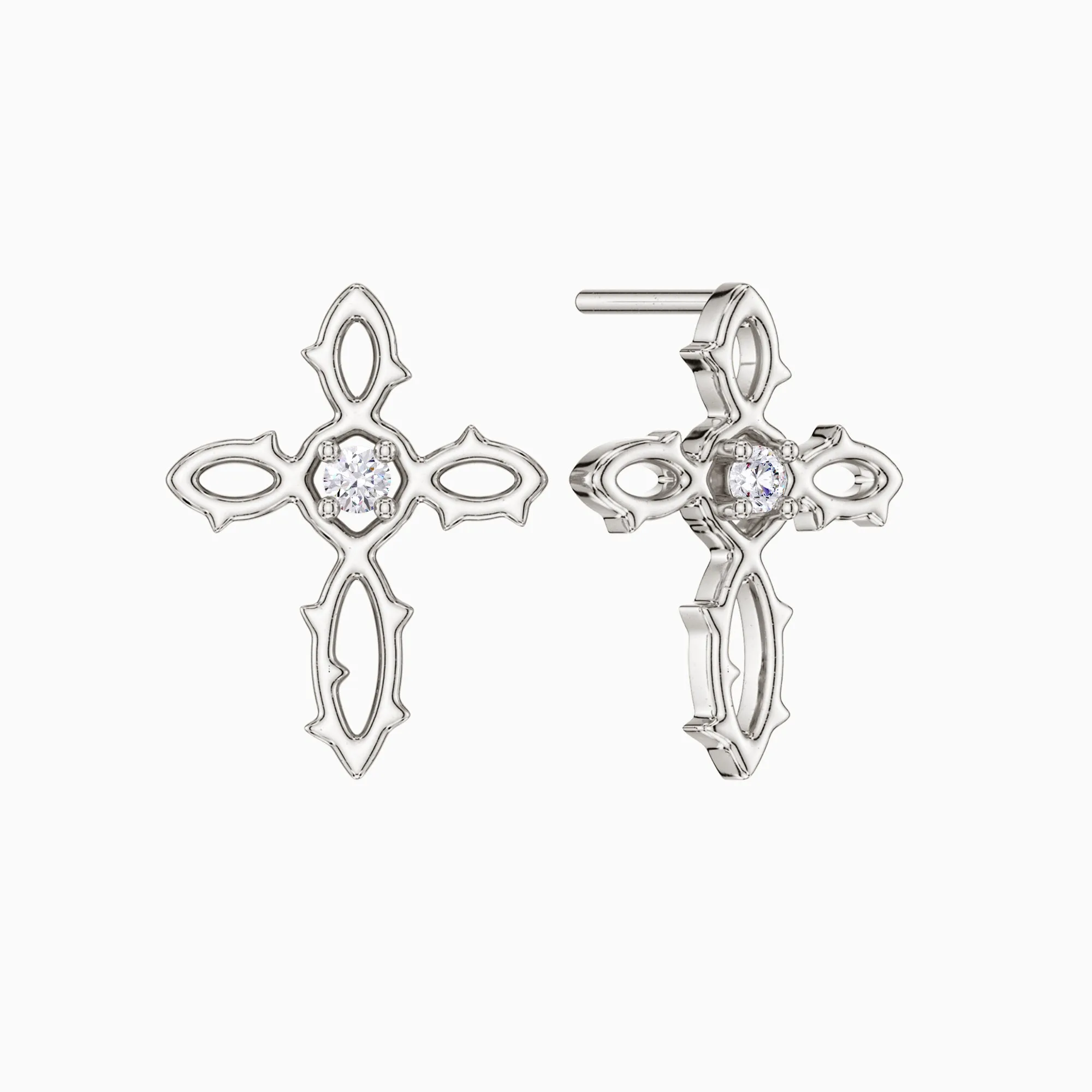 Thorn Cross Earrings sold by Vanimy Jewelry product image thumbnail 5