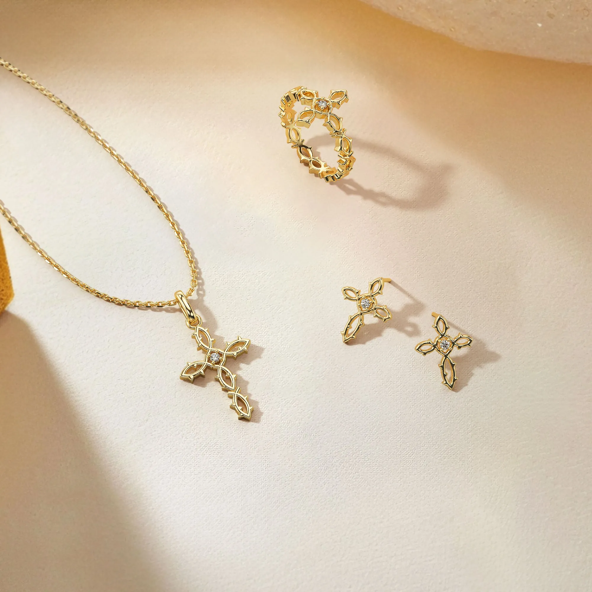 Thorn Cross Earrings sold by Vanimy Jewelry product image thumbnail 4