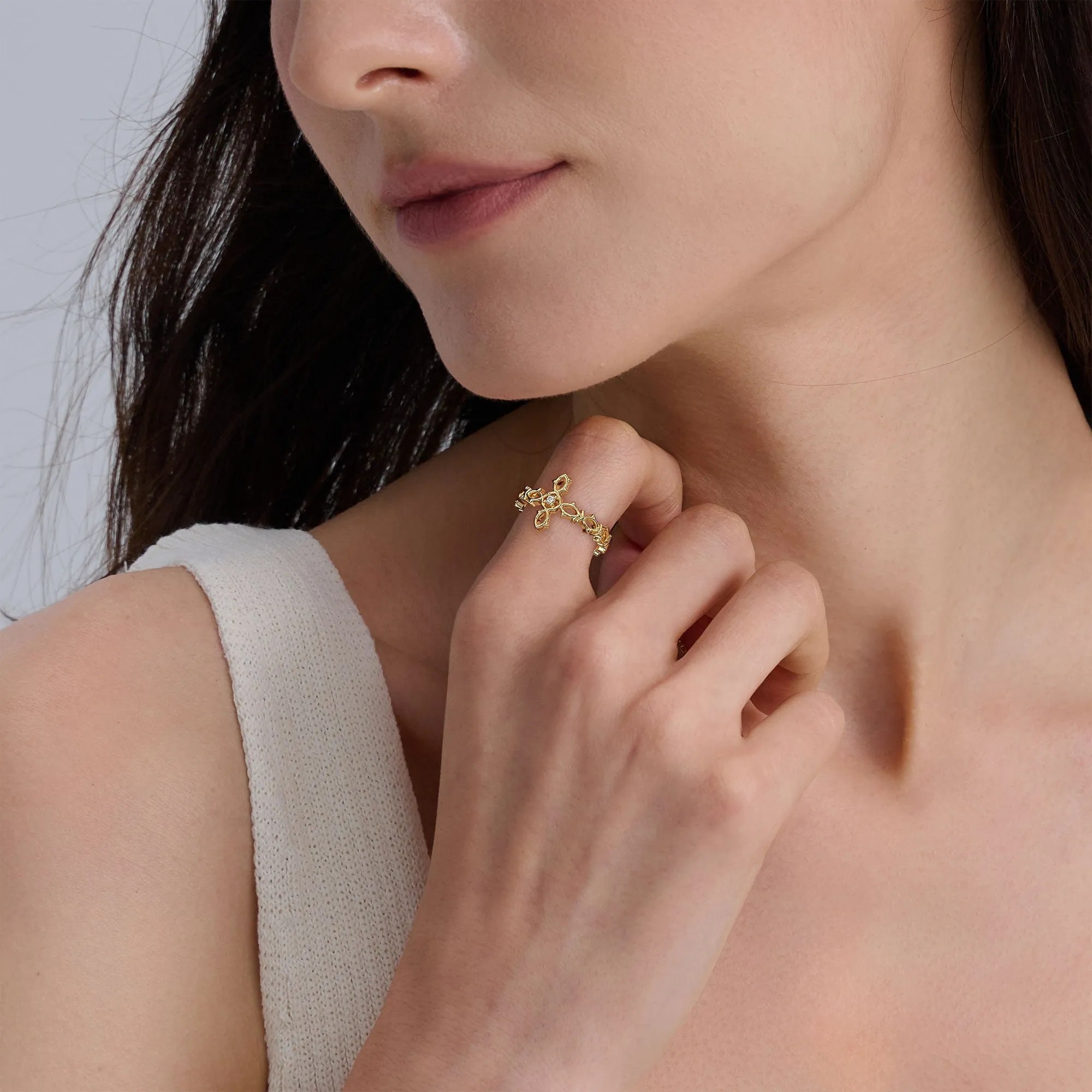 Thorned Cross Ring sold by Vanimy Jewelry product image thumbnail 3