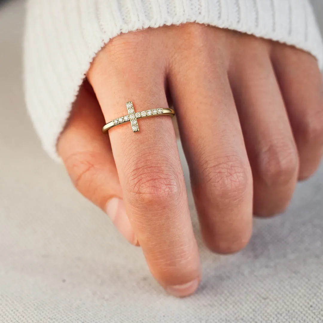 Divine Infinity Cross Ring sold by Vanimy Jewelry product image thumbnail 5