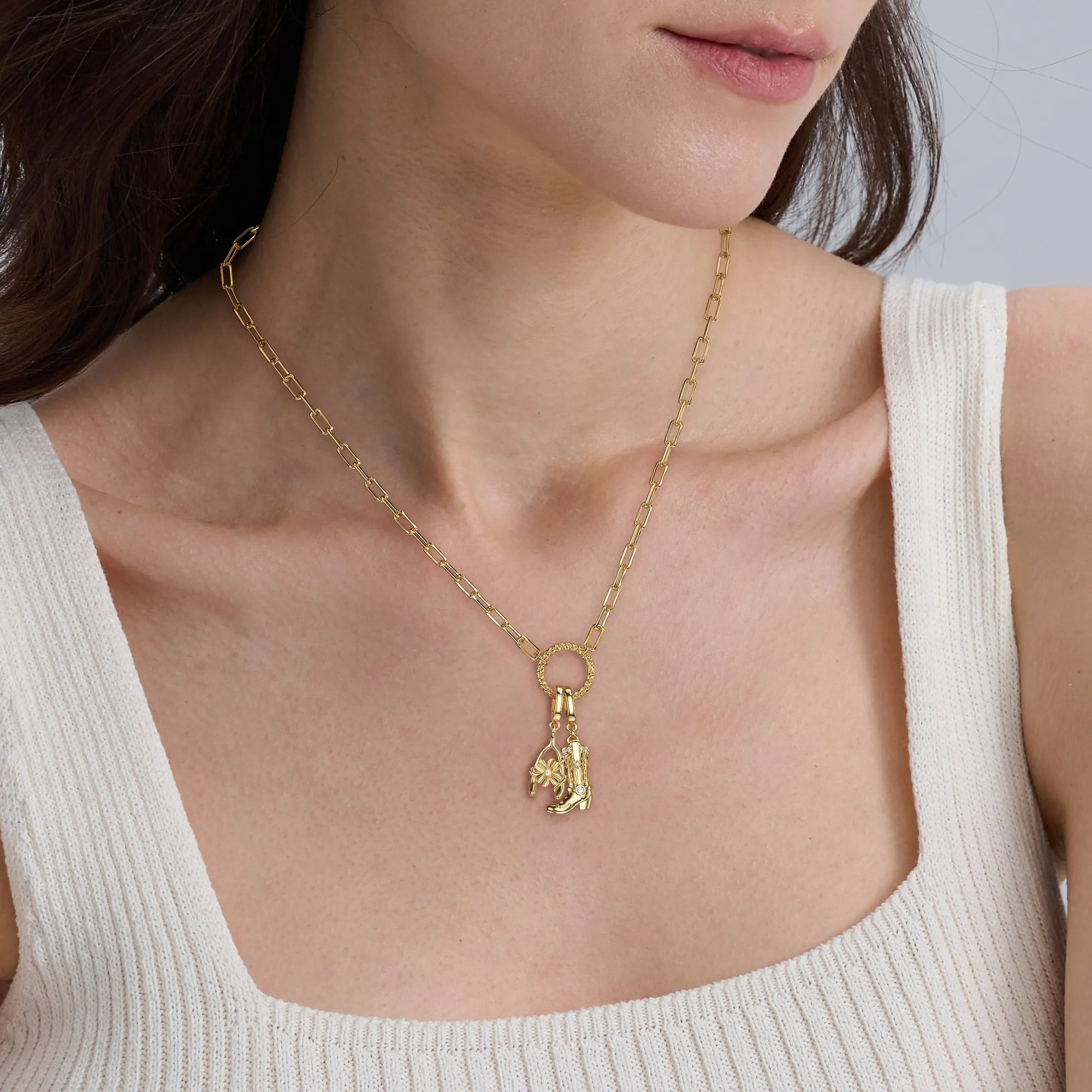 Cowboy Boot Charm Pendant sold by Vanimy Jewelry product image thumbnail 3