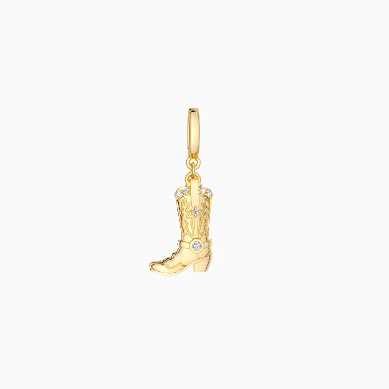 Cowboy Boot Charm Pendant sold by Vanimy Jewelry