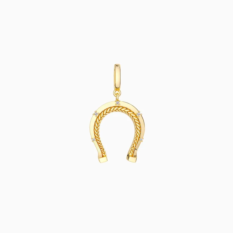 Horseshoe Charm Pendant sold by Vanimy Jewelry