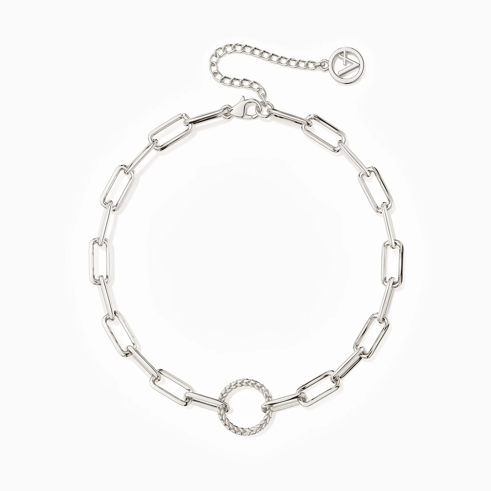 Manna Charm Builder Paperclip Chain Bracelet sold by Vanimy Jewelry product image thumbnail 5