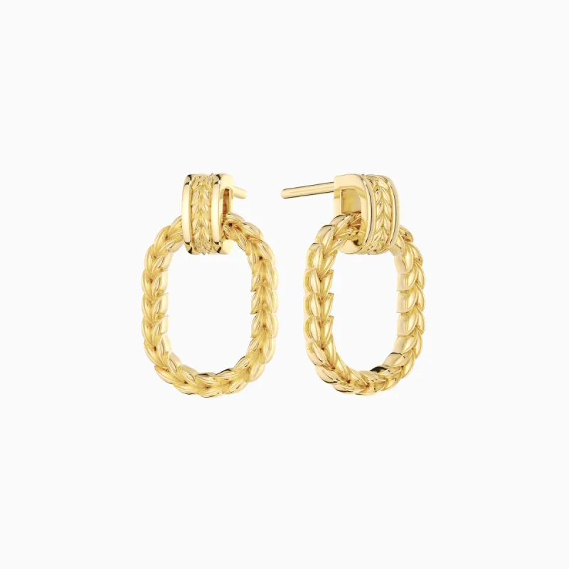 Manna Interlocked Statement Stud Earrings sold by Vanimy Jewelry