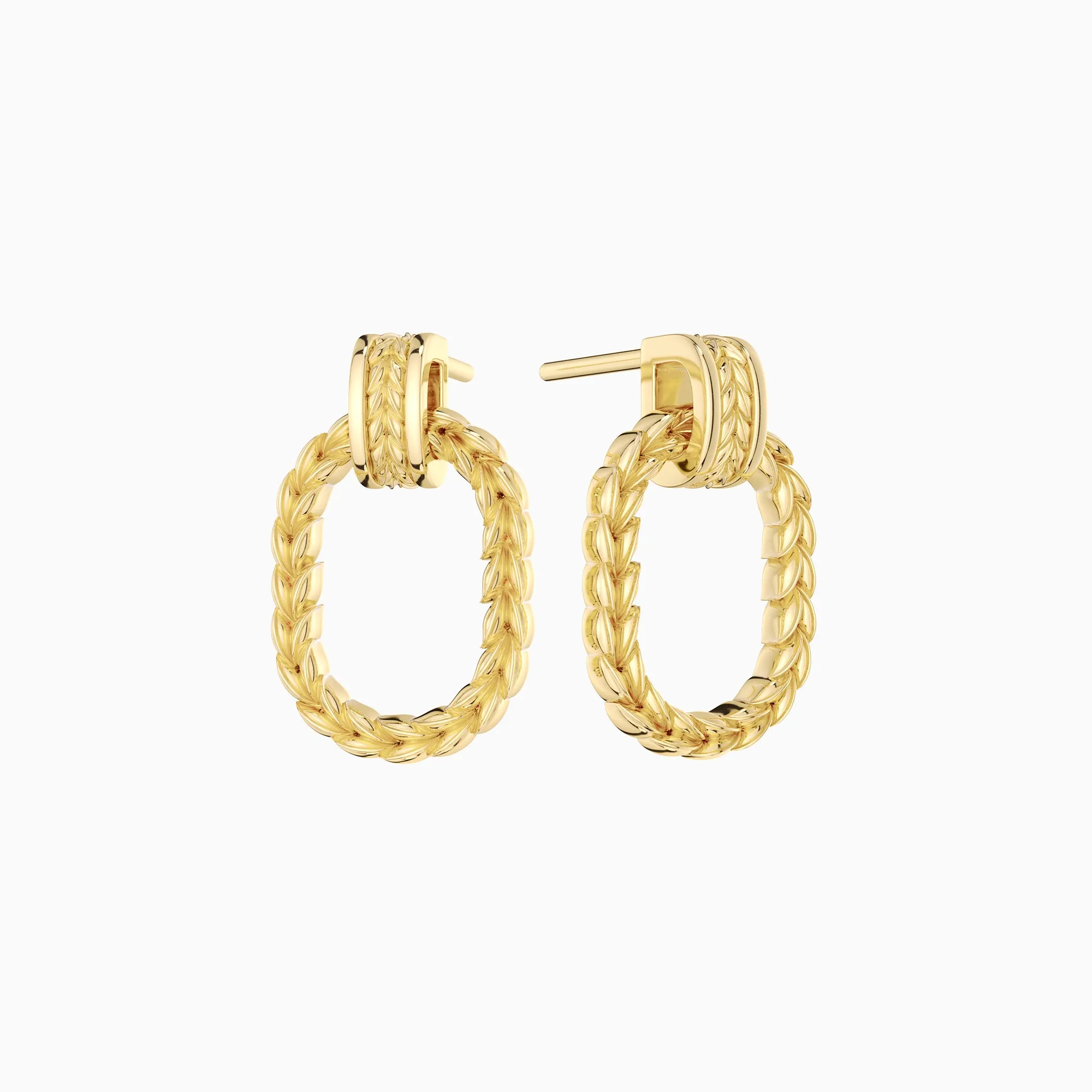 Manna Interlocked Statement Stud Earrings sold by Vanimy Jewelry