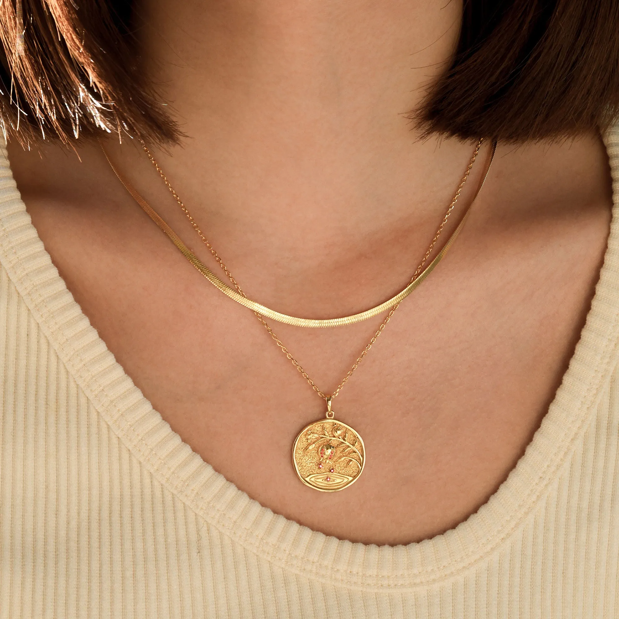 Flat Snake Chain Necklace sold by Vanimy Jewelry product image thumbnail 3