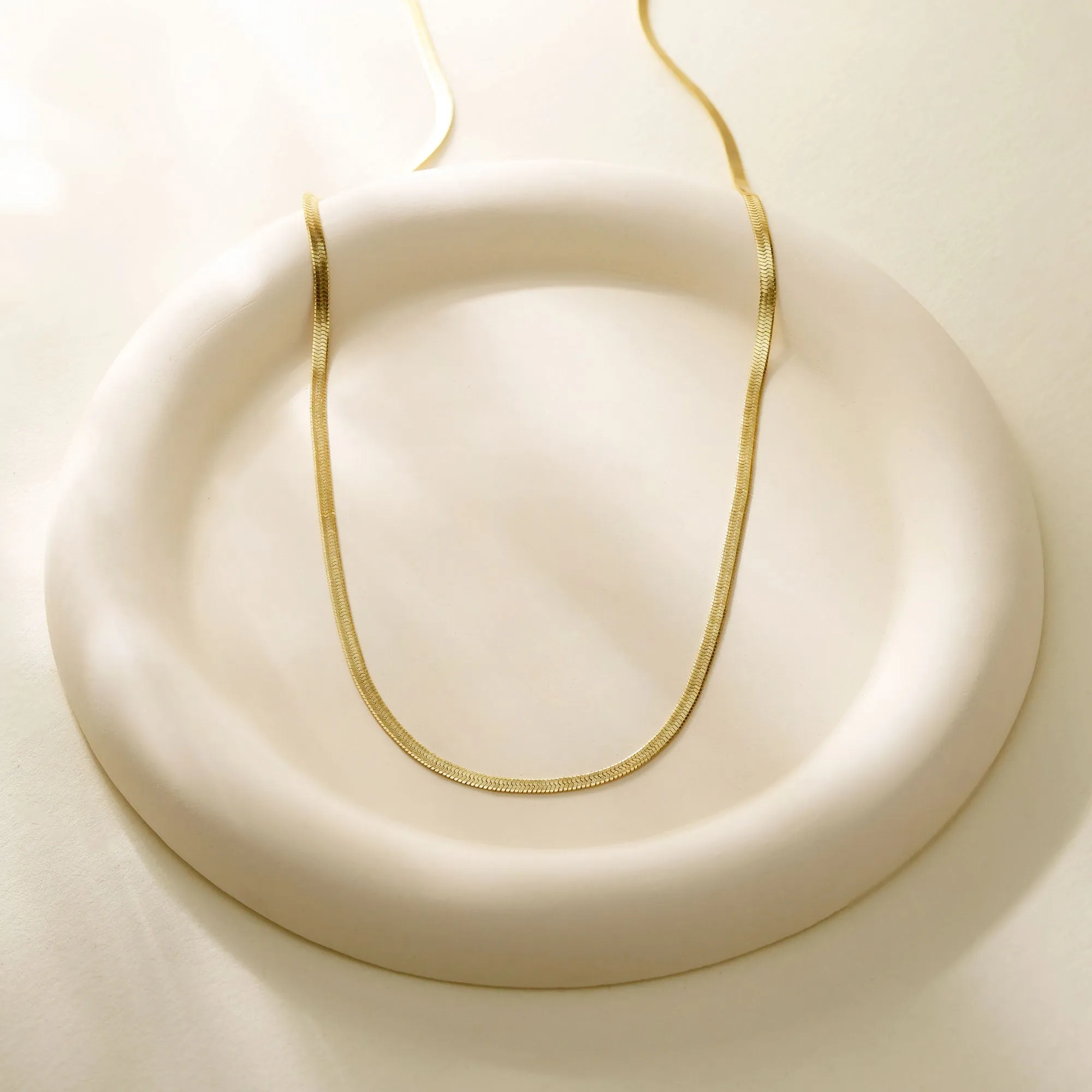 Flat Snake Chain Necklace sold by Vanimy Jewelry product image thumbnail 4