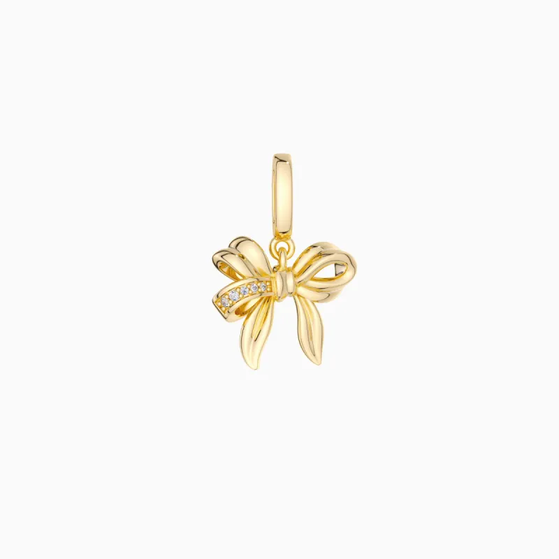 Bow Charm Pendant made by Vanimy Jewelry