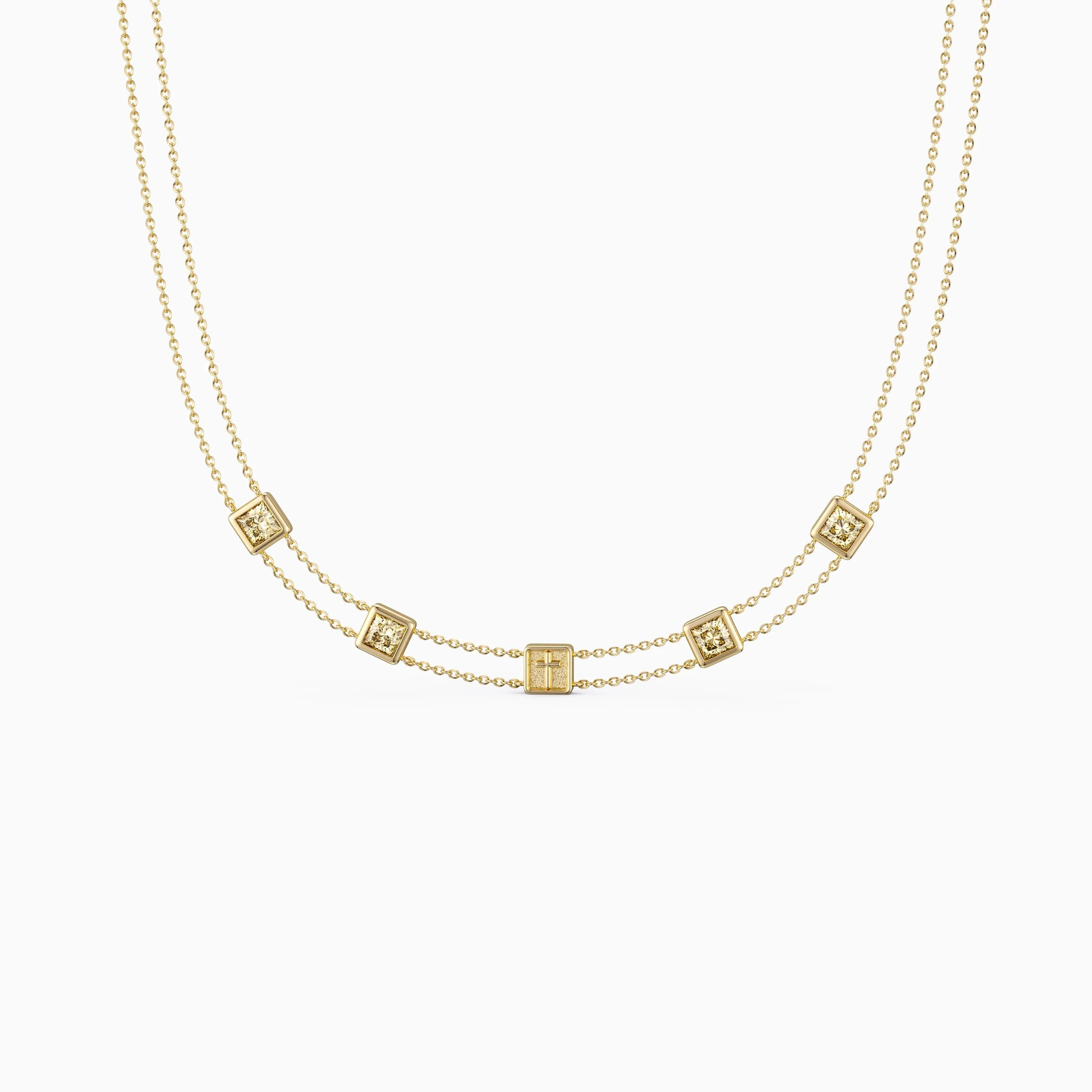 Divine Layered Cross Choker sold by Vanimy Jewelry