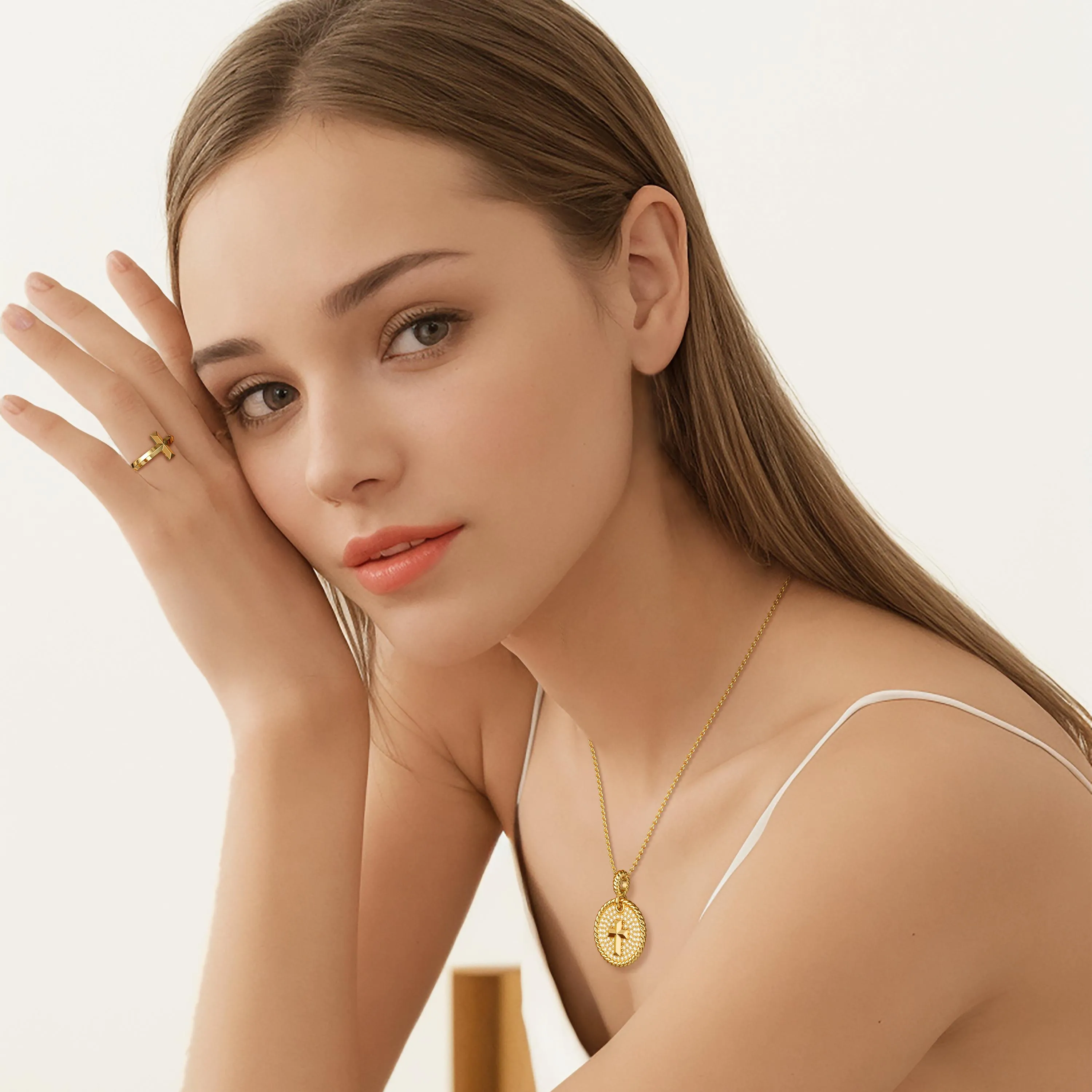 Three-Dimensional Cross Ring sold by Vanimy Jewelry product image thumbnail 3