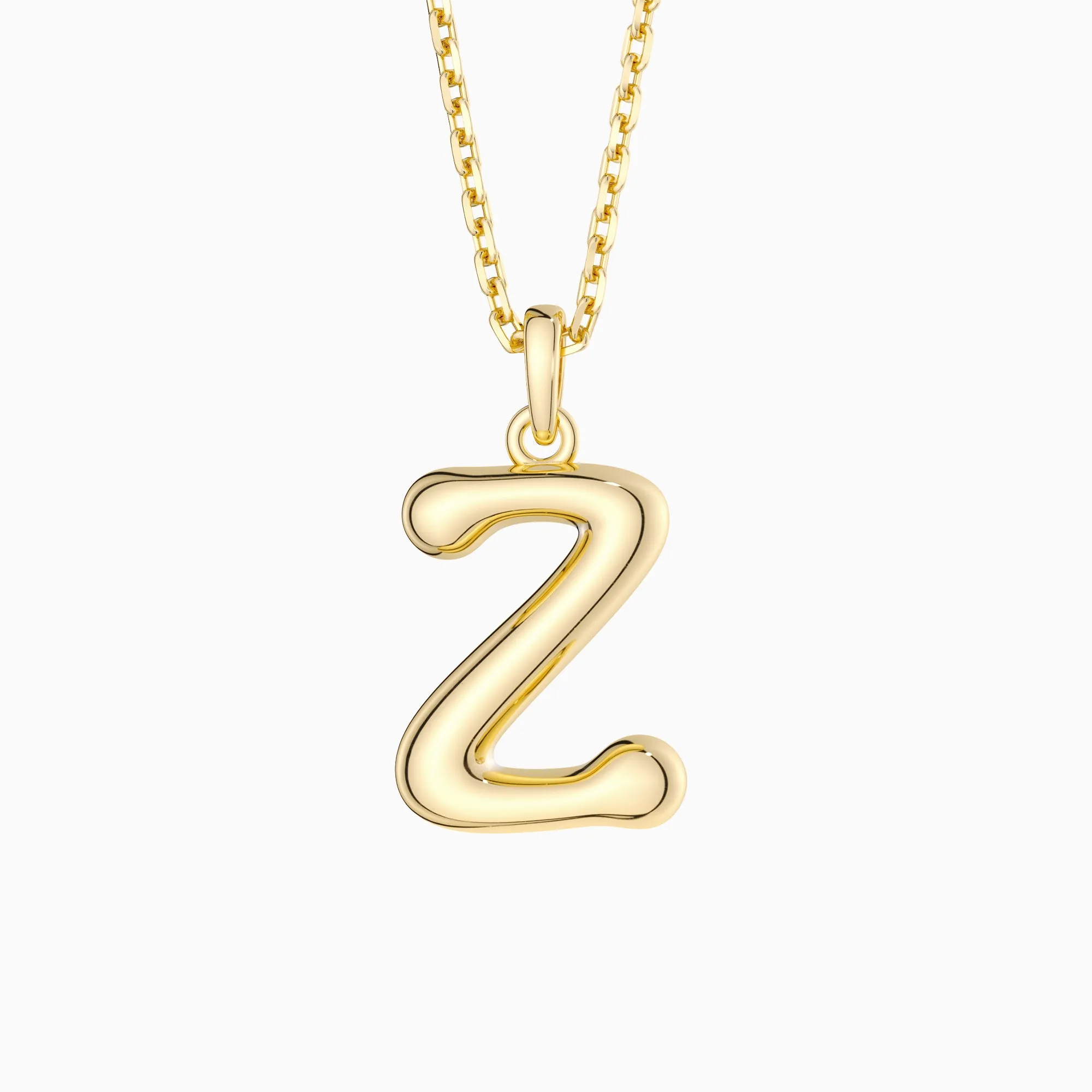 Bubble Initial Letter Z Pendant Necklace sold by Vanimy Jewelry