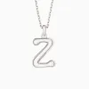 Bubble Initial Letter Z Pendant Necklace sold by Vanimy Jewelry