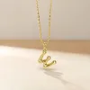Bubble Initial Letter W Pendant Necklace sold by Vanimy Jewelry