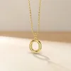 Bubble Initial Letter O Pendant Necklace sold by Vanimy Jewelry