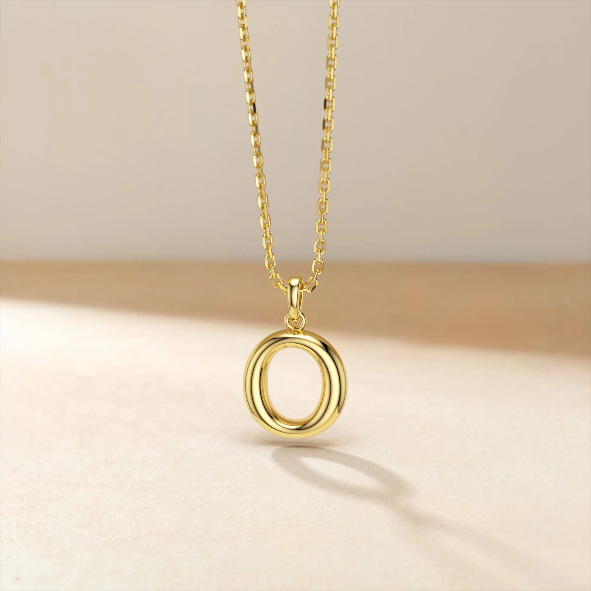 Bubble Initial Letter O Pendant Necklace sold by Vanimy Jewelry product image thumbnail 2