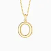 Bubble Initial Letter O Pendant Necklace sold by Vanimy Jewelry