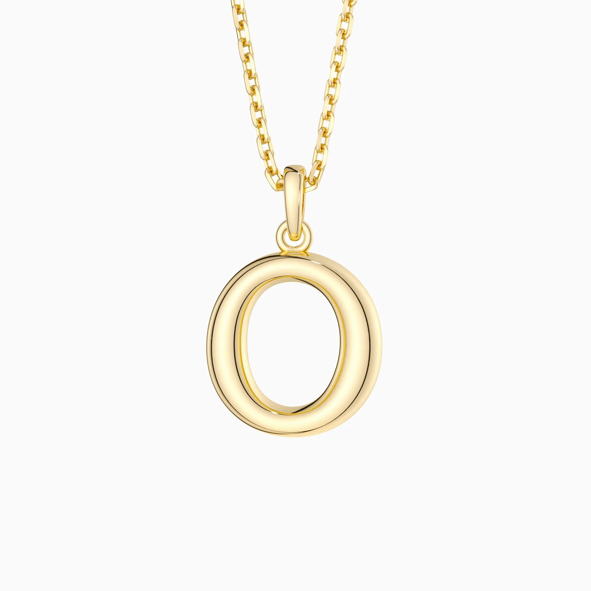 Bubble Initial Letter O Pendant Necklace sold by Vanimy Jewelry