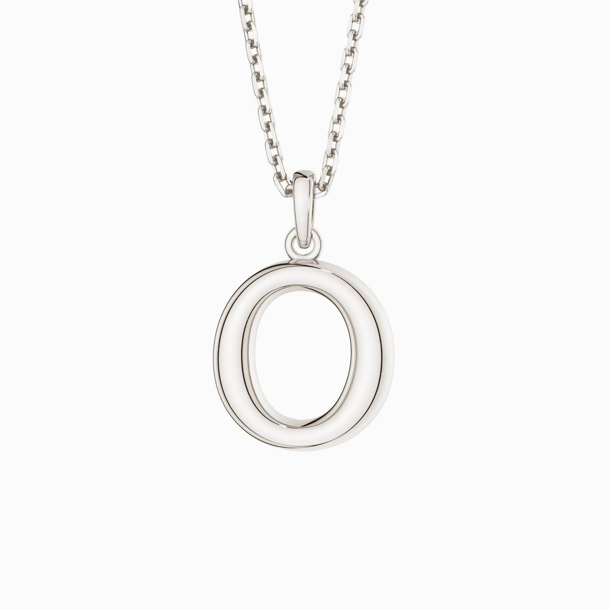 Bubble Initial Letter O Pendant Necklace sold by Vanimy Jewelry product image thumbnail 4