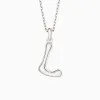 Bubble Initial Letter L Pendant Necklace sold by Vanimy Jewelry