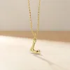 Bubble Initial Letter L Pendant Necklace sold by Vanimy Jewelry