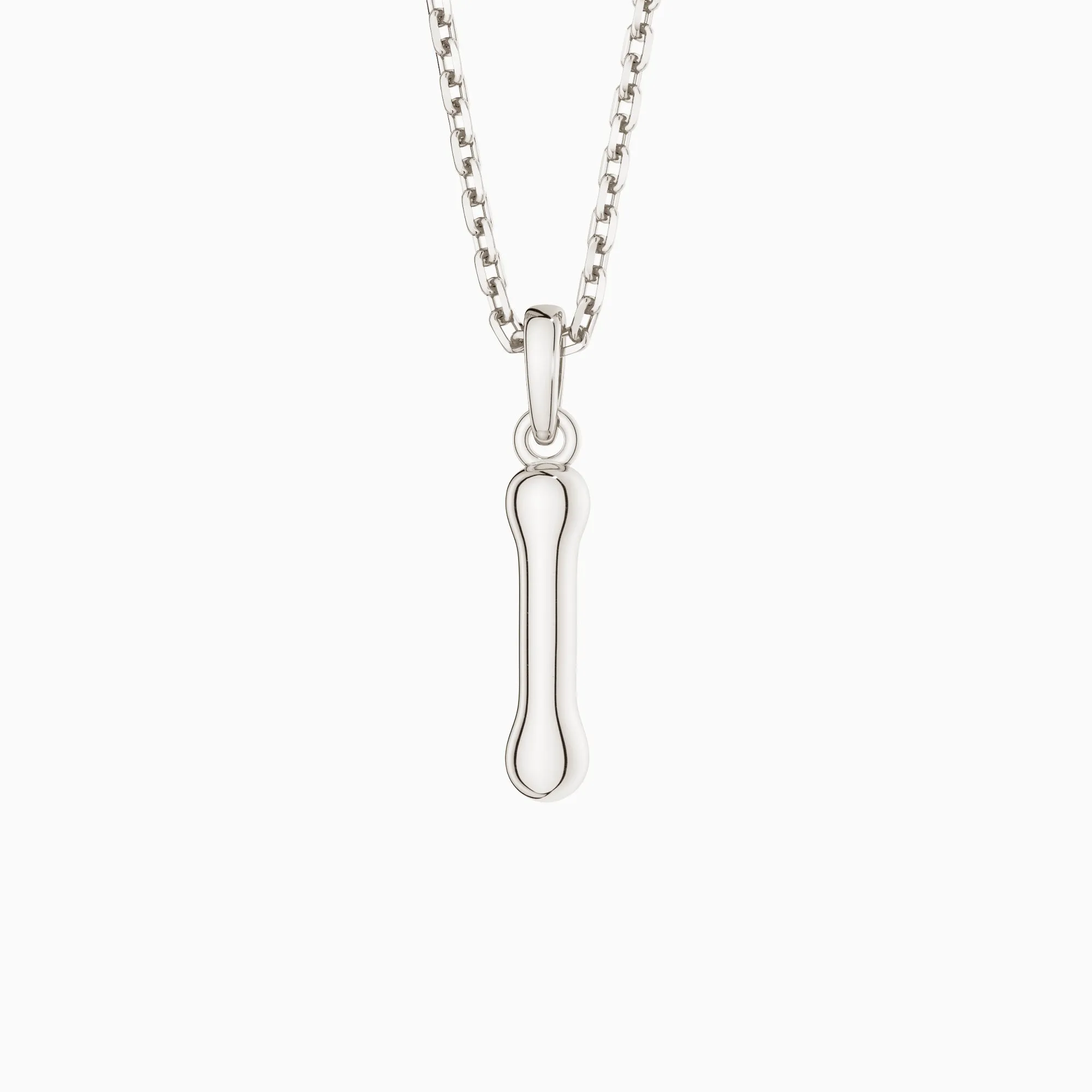 Bubble Initial Letter I Pendant Necklace sold by Vanimy Jewelry product image thumbnail 4