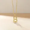 Bubble Initial Letter B Pendant Necklace sold by Vanimy Jewelry