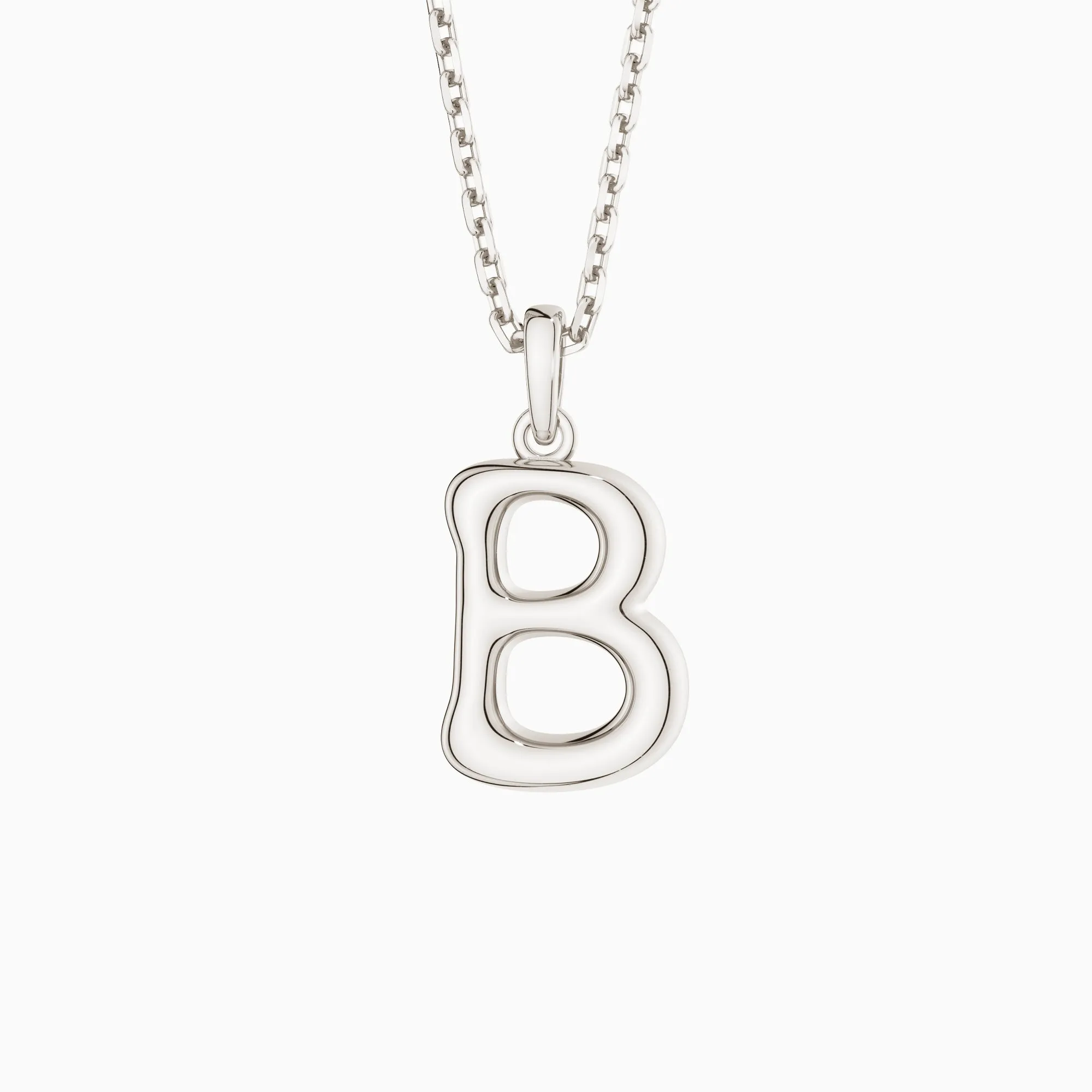 Bubble Initial Letter A-Z Pendant Necklace sold by Vanimy Jewelry product image thumbnail 3