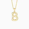 Bubble Initial Letter A-Z Pendant Necklace sold by Vanimy Jewelry