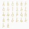 Bubble Initial Letter A-Z Pendant Necklace sold by Vanimy Jewelry