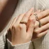 Personalized Crown of Thorns Pavé Wavy Enamel Statement Ring sold by Vanimy Jewelry