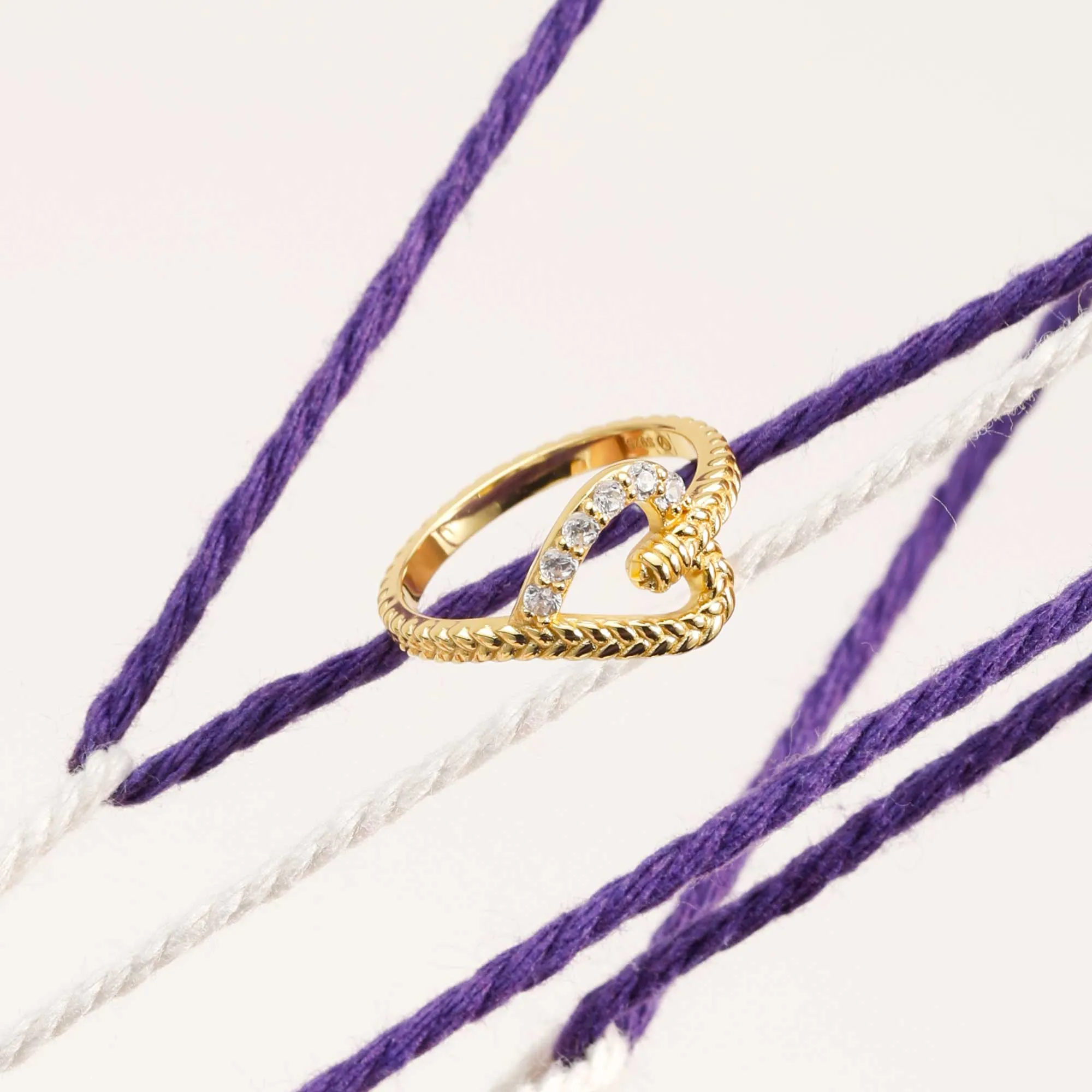 Love Knot Braided Cord Ring sold by Vanimy Jewelry product image thumbnail 3