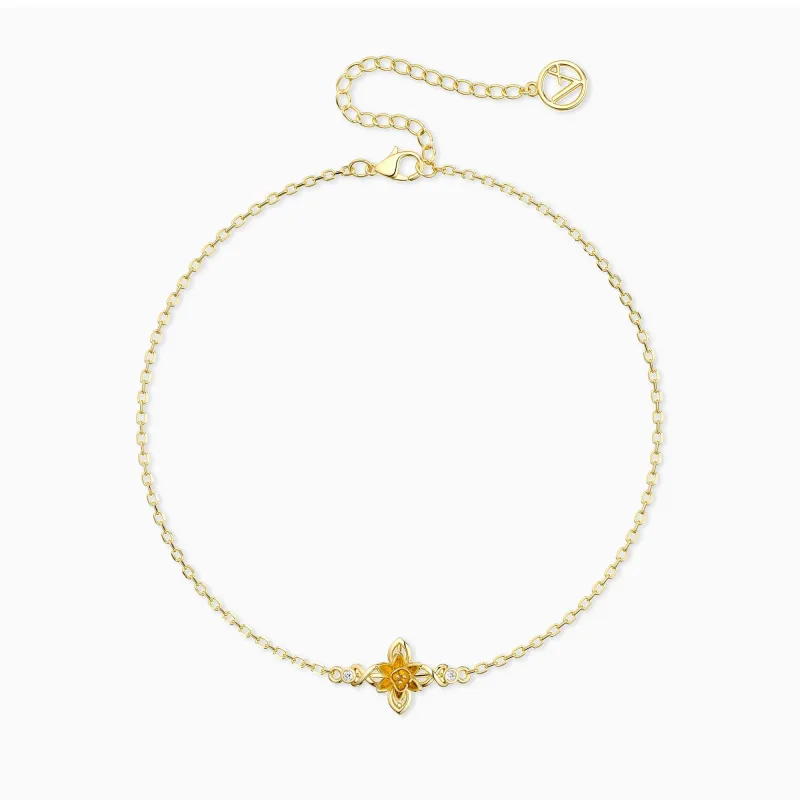 Floral Cross Tulip Bracelet sold by Vanimy Jewelry