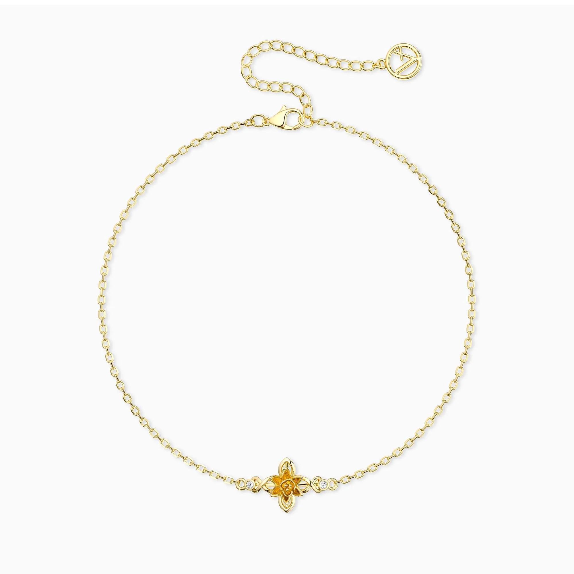 Floral Cross Tulip Bracelet sold by Vanimy Jewelry