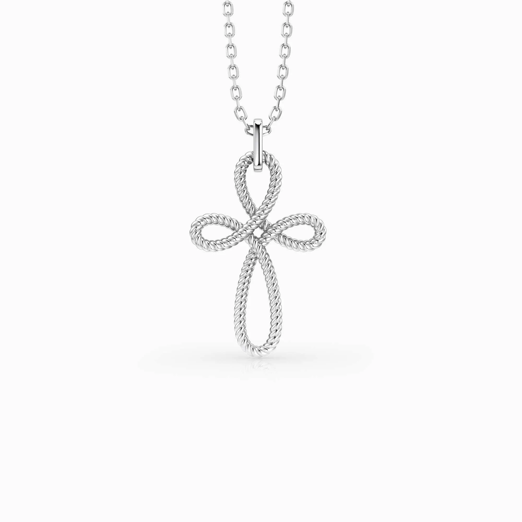 Trinity Cord Rope Cross Necklace sold by Vanimy Jewelry product image thumbnail 5