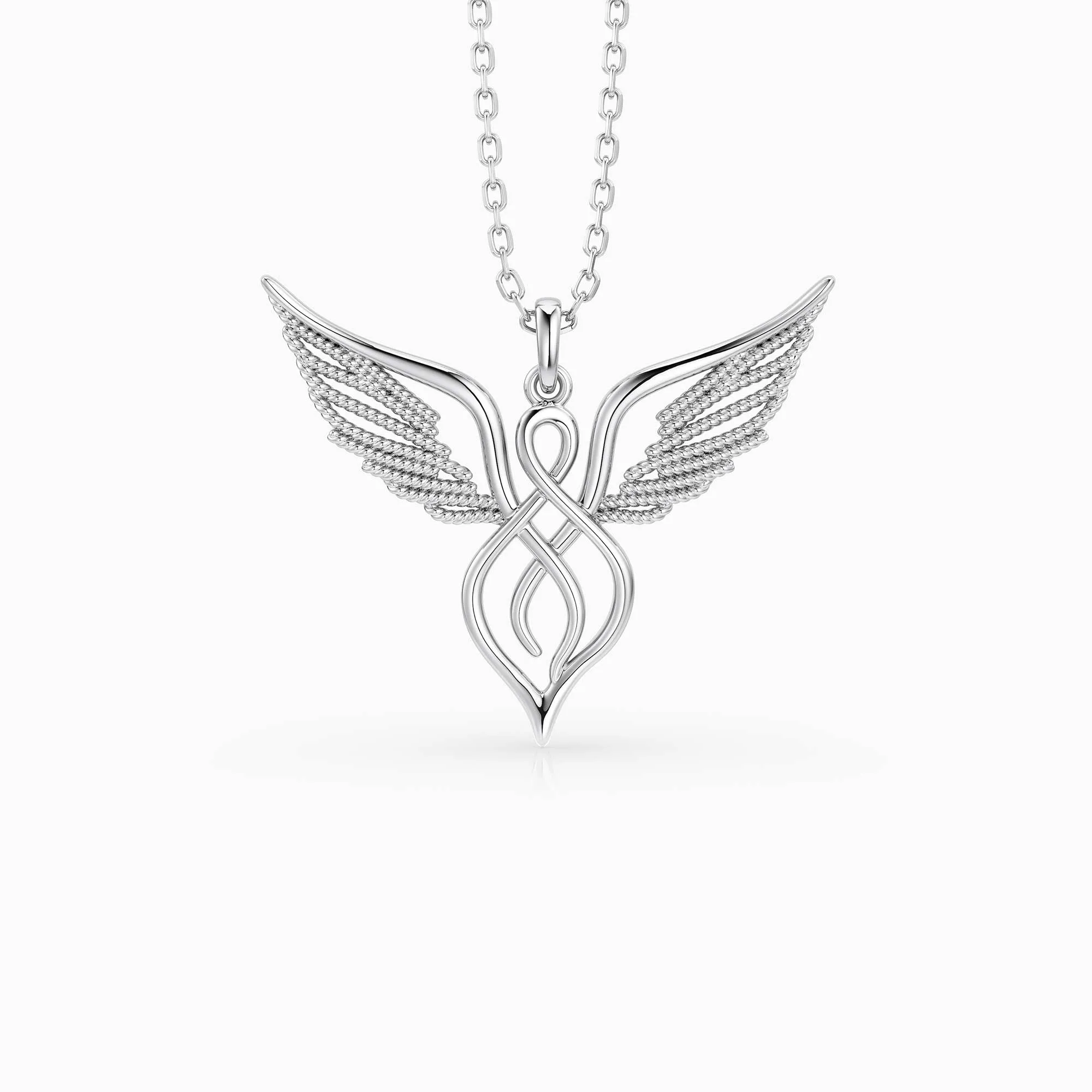 Braided Cord Angel Wing Necklace sold by Vanimy Jewelry product image thumbnail 5