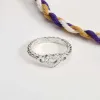 Personalized Braided Trinity Heart Ring sold by Vanimy Jewelry