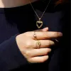 Personalized Braided Trinity Heart Ring sold by Vanimy Jewelry