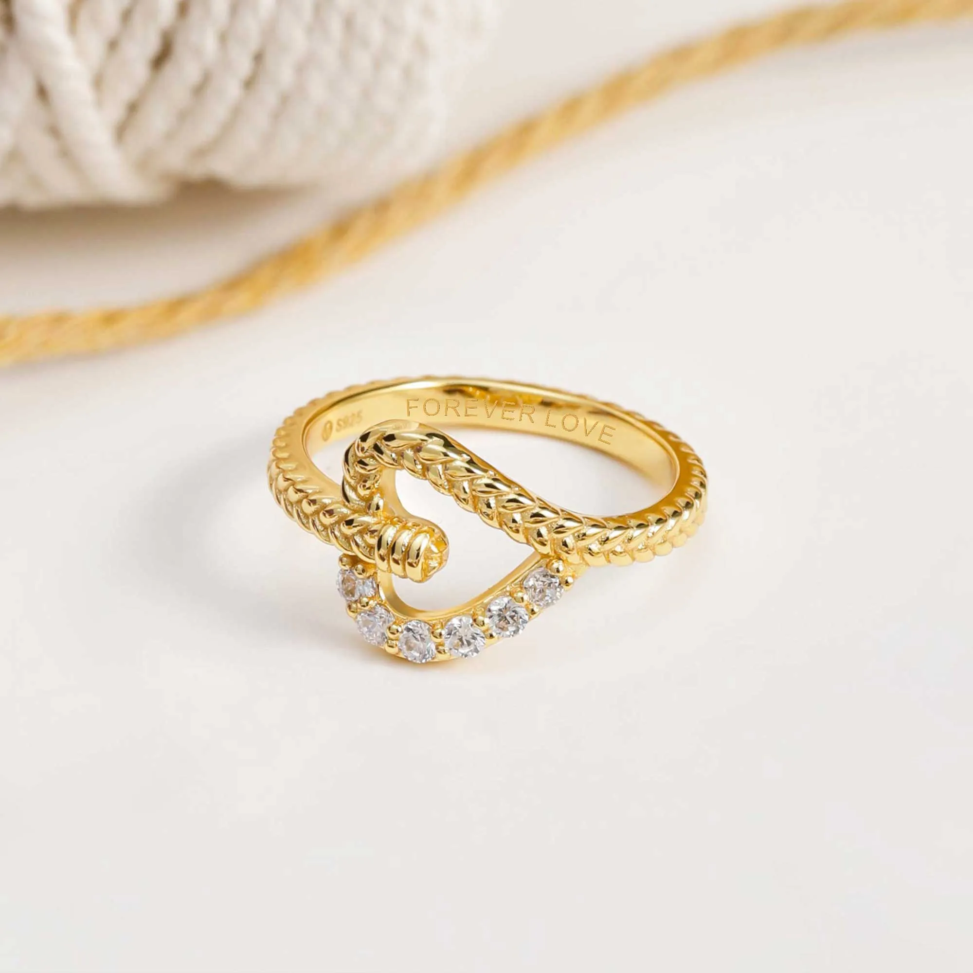 Braided Love Knot Ring sold by Vanimy Jewelry product image thumbnail 3