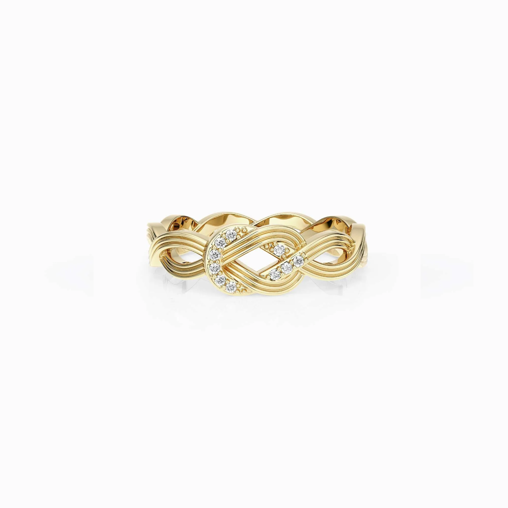 Bonding Knot Infinity Band Ring sold by Vanimy Jewelry