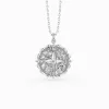 Floral Blessing Compass Medallion Necklace sold by Vanimy Jewelry