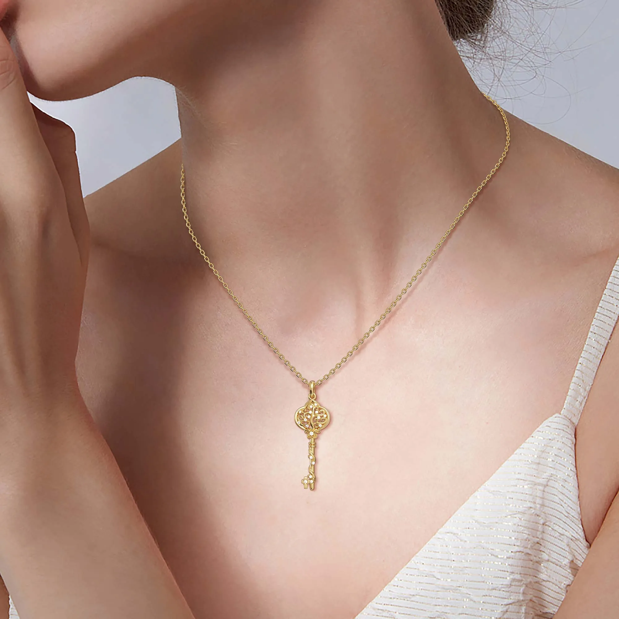 Manifestation Key to Growth Necklace sold by Vanimy Jewelry product image thumbnail 2