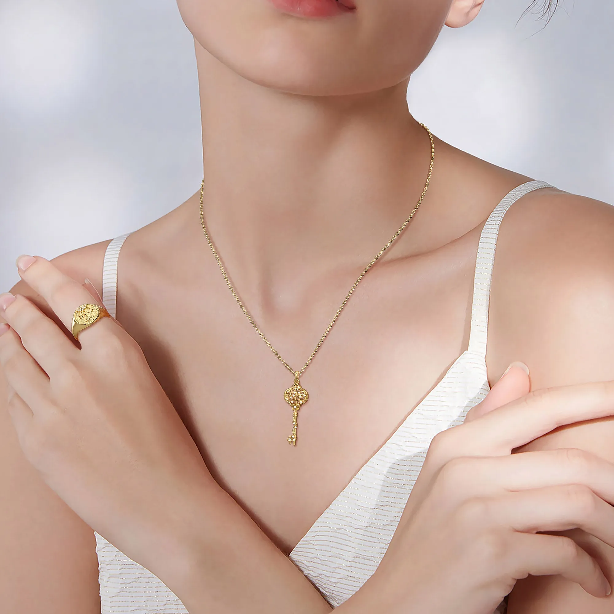 Manifestation Key to Growth Necklace sold by Vanimy Jewelry product image thumbnail 4