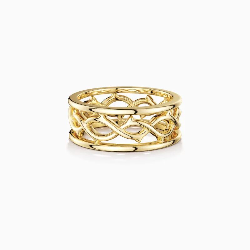 Crown of Thorns Faith Statement Ring sold by Vanimy Jewelry