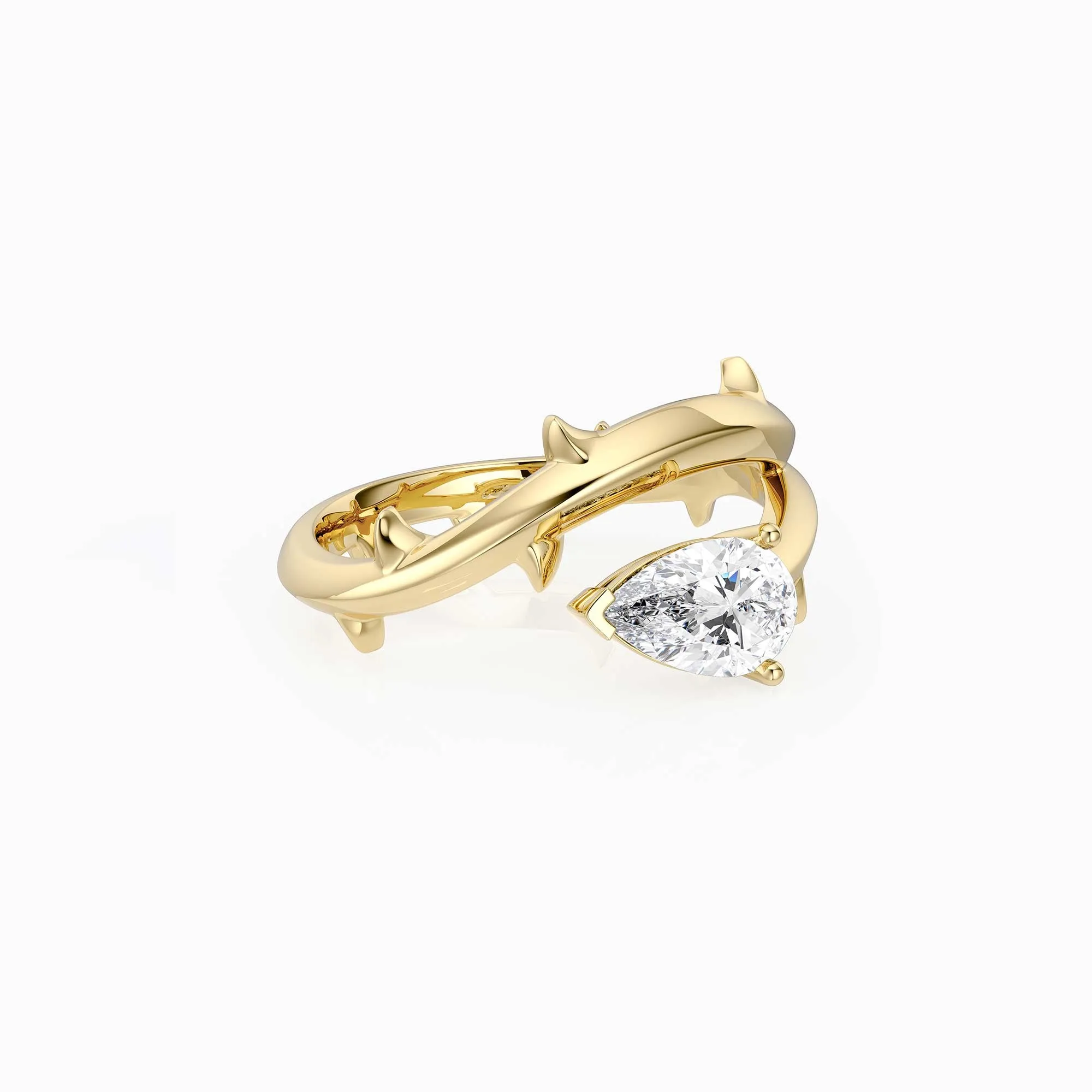 Thorns Pear Statement Ring sold by Vanimy Jewelry