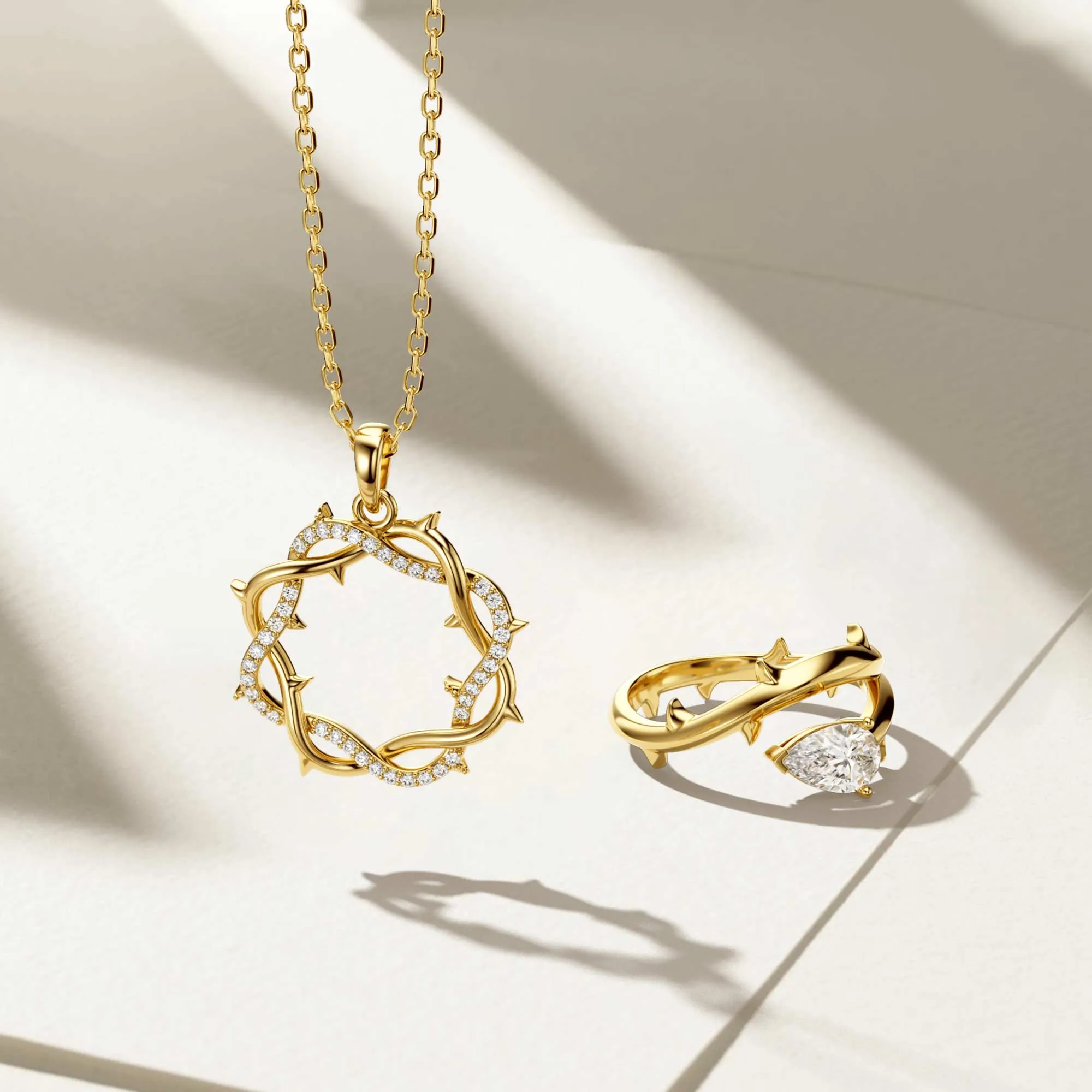 Thorns Pear Statement Ring sold by Vanimy Jewelry product image thumbnail 4