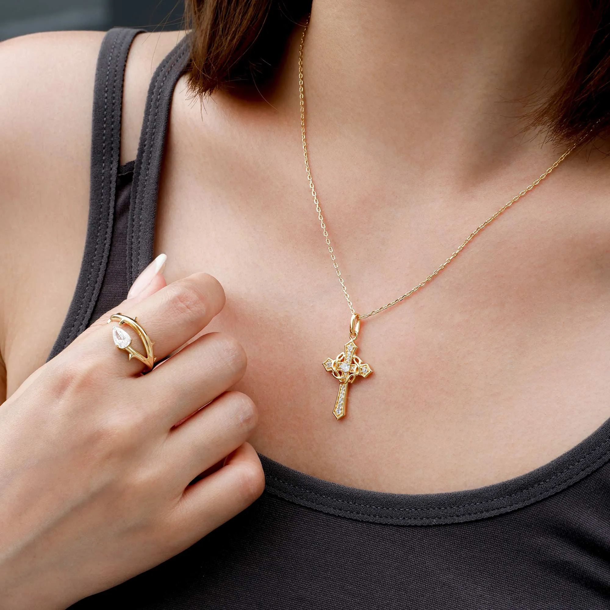 Thorns Pear Statement Ring sold by Vanimy Jewelry product image thumbnail 5