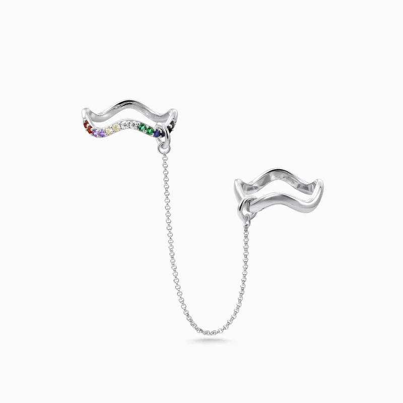 Highs and Lows Chain Rings sold by Vanimy Jewelry
