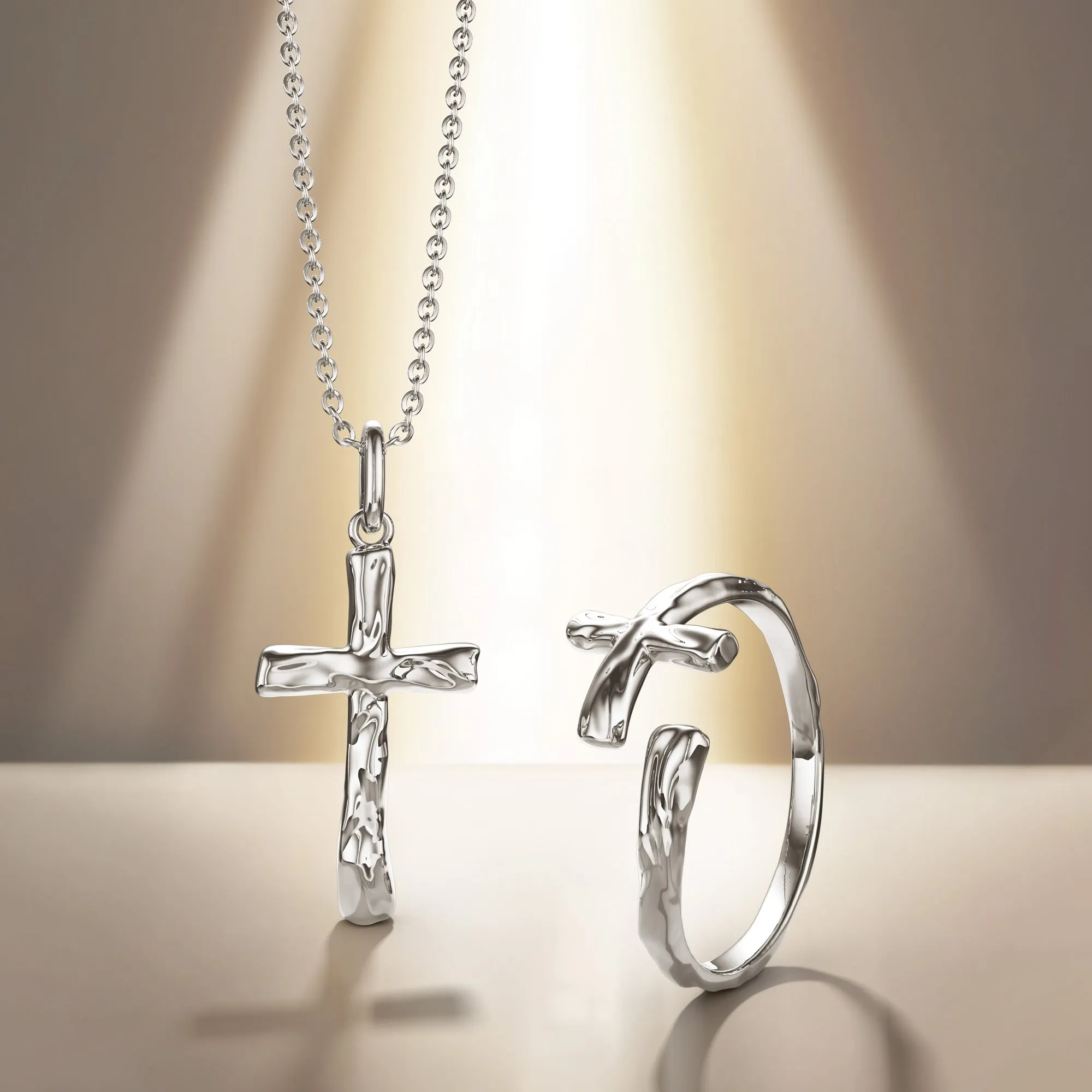 Liquid Open Cross Ring sold by Vanimy Jewelry product image thumbnail 4